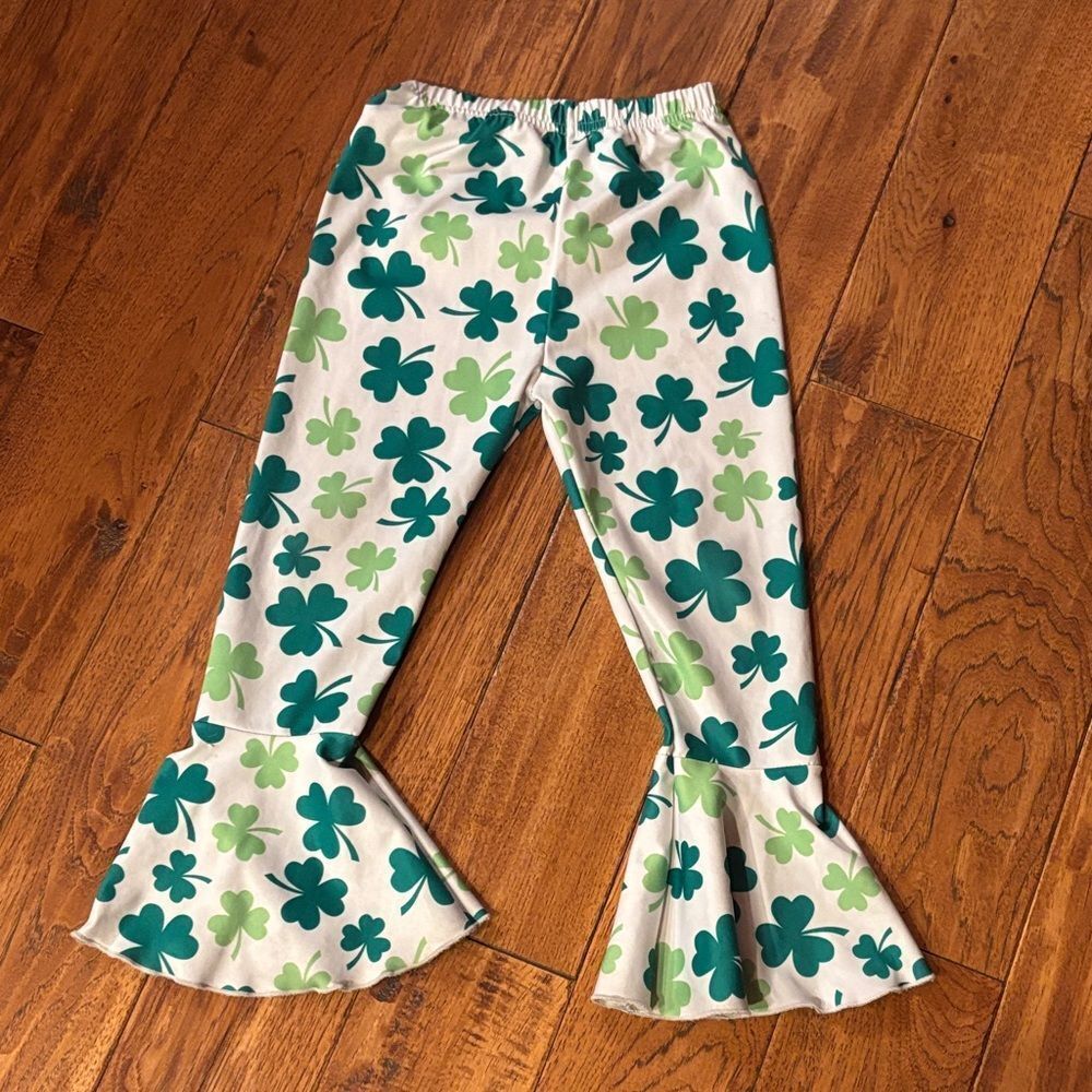 Kids Clover ☘️ Print Flared Pants
